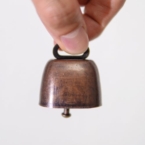 Niesporek Cowbells, Set of 10, Cow Bells, Pet Bells for Goats, Cows, and Pets, Small Metal Anti-Lost Bells, Mini Bells for Decoration, Farm Necklace B