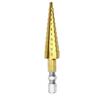 ABWR-3-13Mm HSS Straight Groove Step Drill Bit Wood Metal Hole Cutter Core Drill Bit Pagoda Drill Bit