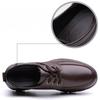 Men's Leather Shoes Flat Casual Shoes Male Footwear Soft Comfortable Black