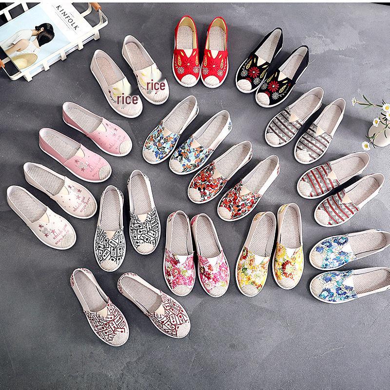 25 New Women's Slip-on Canvas Shoes - Non-slip, Soft Sole, Versatile for Spring and Autumn