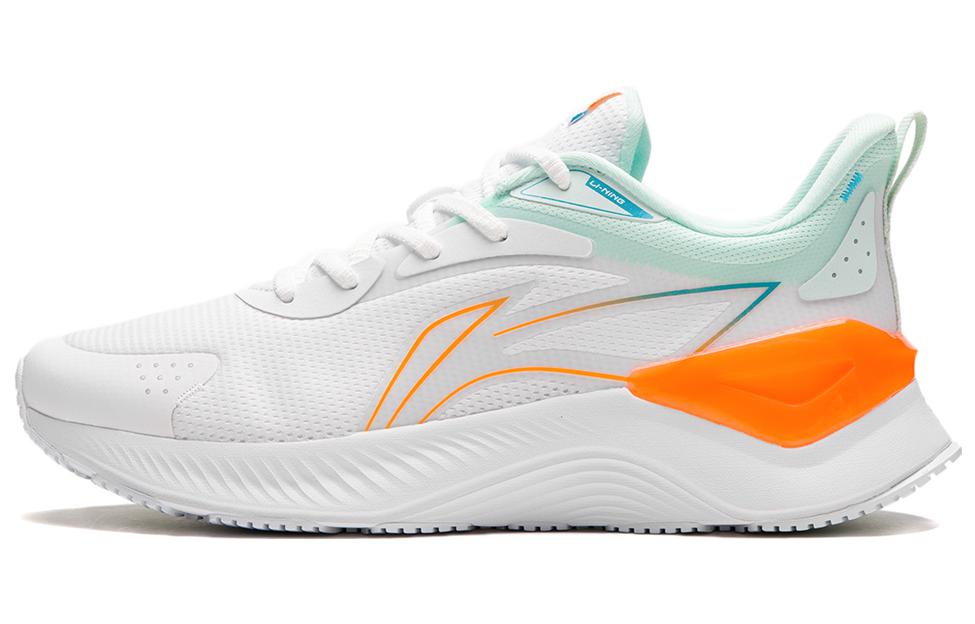 Li Ning YueYing Элемент Ткань Амортизация Нескользящая Износостойкая Низкие Беговые Кроссовки Мужские Белый ARHS009-7 41