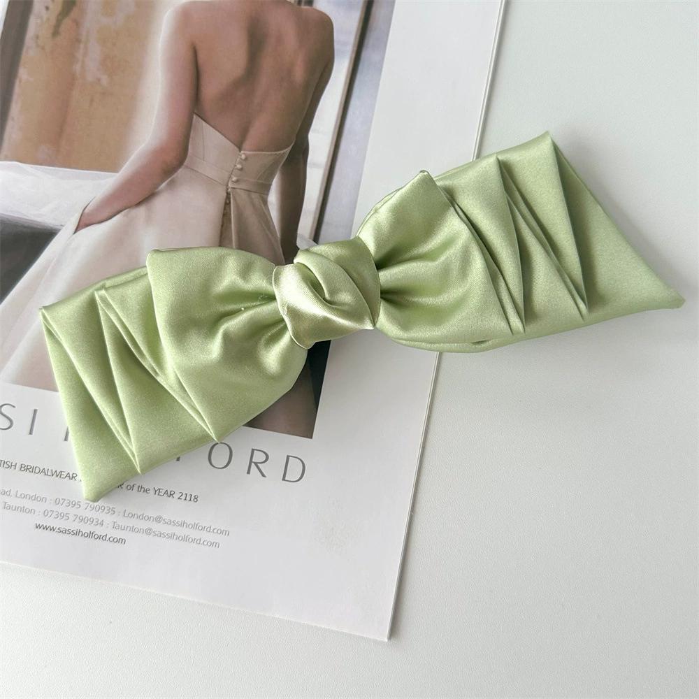 Chiffon-Feder-Clip, Super-Fee, große Schleife, Haarspange, Pferdeschwanz, Damen-Haarschmuck mit Wolkenkopf-Blume