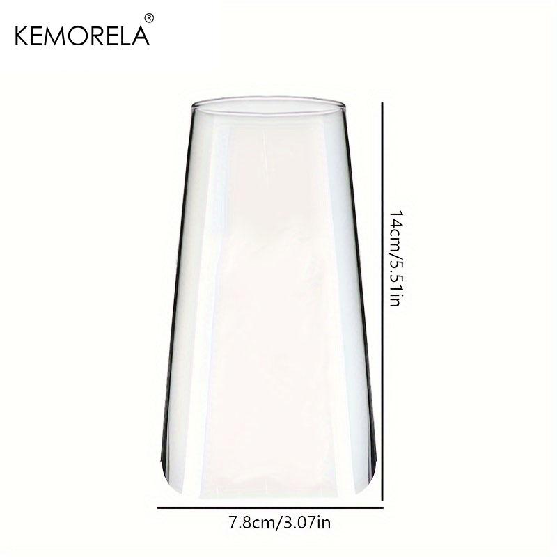 KEMORELA Wassergläser 1/2/4 Stück Dünne Highball-Gläser Klare Hohe Glasbecher für Wasser Saft Getränke und Cocktails Spülmaschinenfest