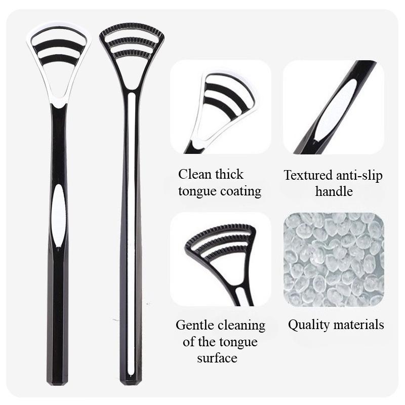Zungenschaber, Zungenbelagreiniger, Zungenschaber zur Beseitigung von Mundgeruch, Dicker und weißer Zungenbelag, Mundpflege