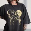 The Cure Cat Shirt, Vintage 90s Alt Indie Rock Tee, Gothic Black Cat Graphic
