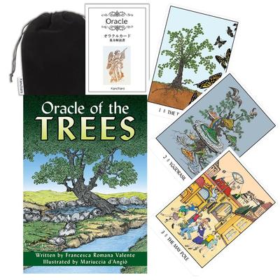 Kancharo Oracle Cards 32 Tarot Cards of the Japanese Oracle Cards Basic Instructions Pouch Included [Oracle Trees] & (Genuine)