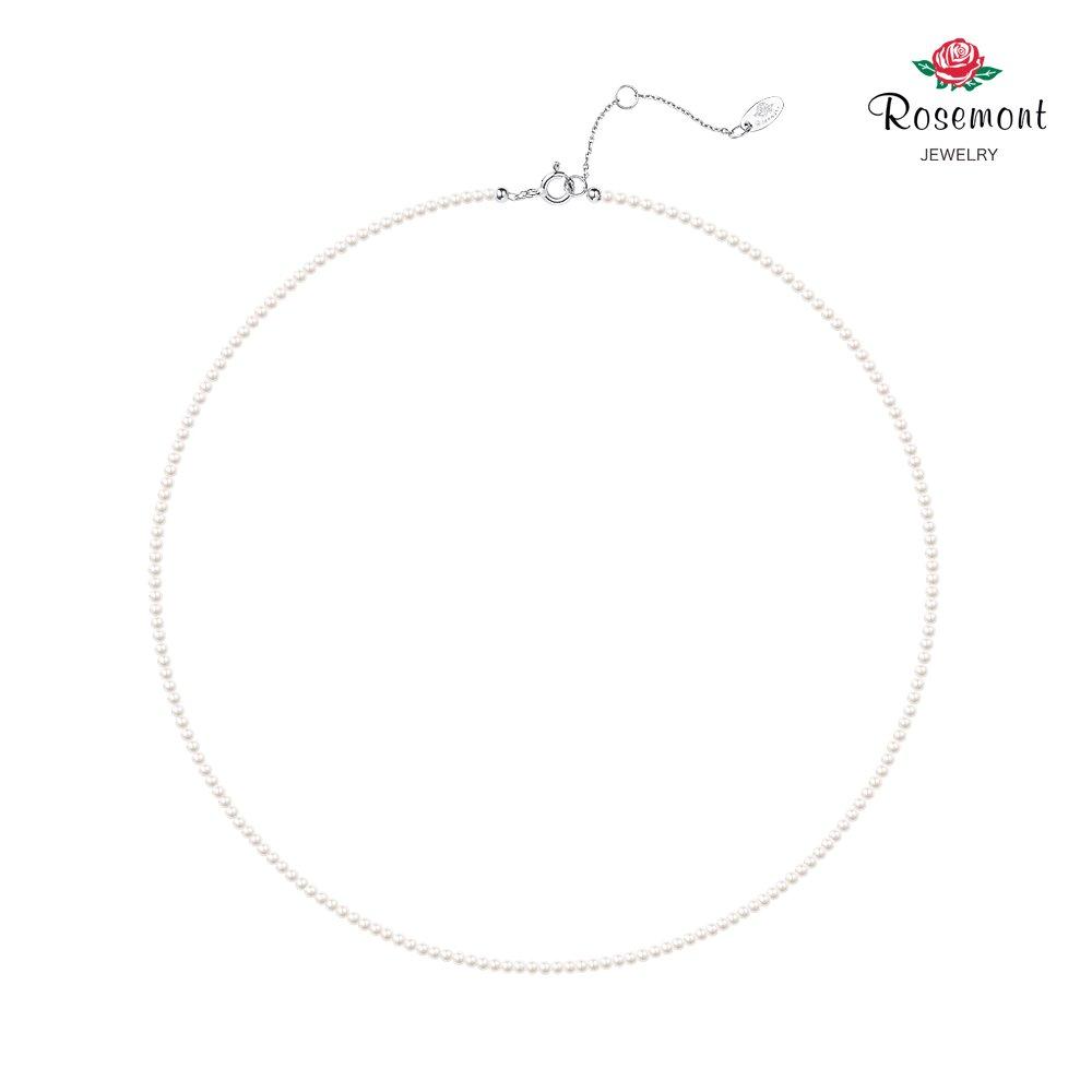 [Rosemont] Silver Pearl Necklace Ra25B45K