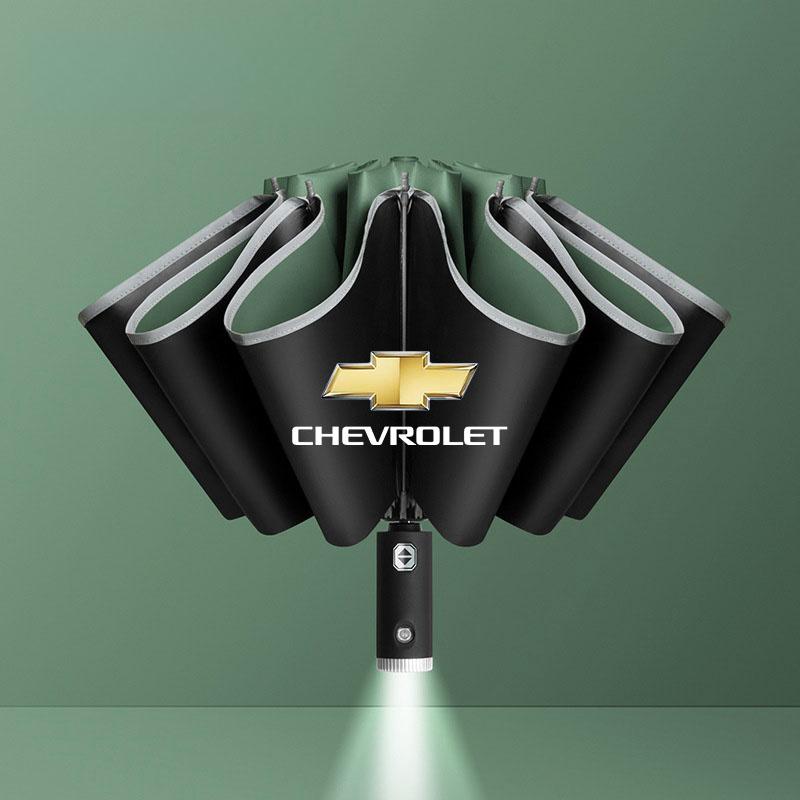 Voor Chevrolet Aveo Bolt Onix Cruze Spark Cavalier ColoradoTrailblazer Traverse Auto Automatisch Opvouwbare Winddichte Zonnescherm Paraplu