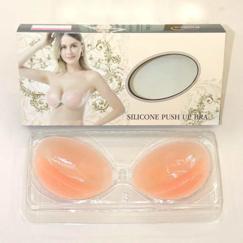 

Невидимые силиконовые наклейки для груди Push-Up - бесшовные, без бретелек, нескользящие, водонепроницаемые для свадебного платья C