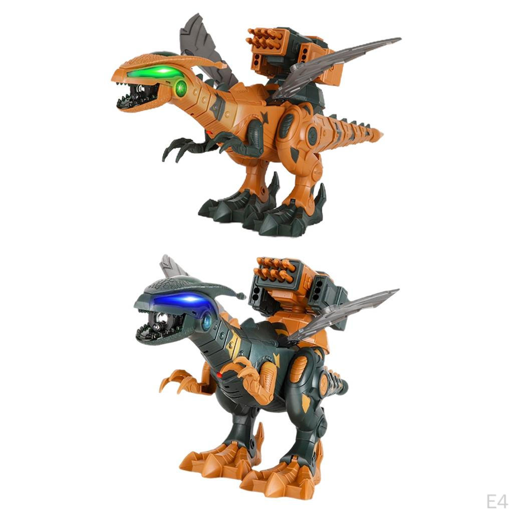Electric Dinosaur Toys Simulated Flame Spray Christmas Gifts Mist Effect for Adults