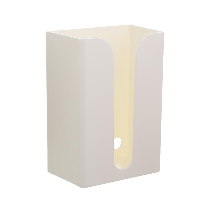 Wall-Mounted Adhesive Tissue Paper Towel Holder - Creative Multifunctional Plastic Box