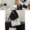 2024 Summer Fashion Stylish Pearl Chain Casual Shoulder Bag Large Tote For Women