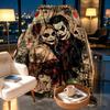 Superhero Print Blanket - Soft & Comfortable, for Bedroom, Travel, Sofa, Home Decoration - Birthday Christmas Gift for Friend