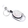Retractable Keychain Badge Reel Clip Name Id Card Belt Keyring Bag Chain Clip