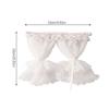 Bedroom Door Miniature Lace Curtain White Fabric Doll Curtain Model  Dollhouse Furniture