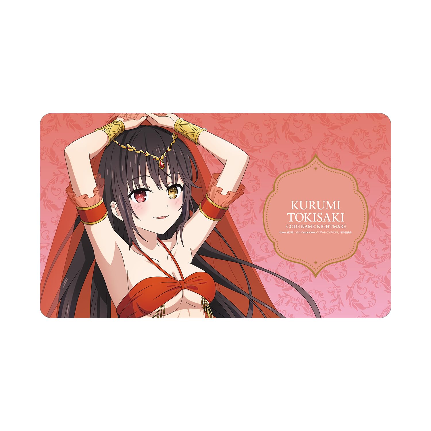 

Аниме-коврик для стола Live Kurumi Tokisaki Dancer Date V версия с иллюстрацией. Многоцелевой