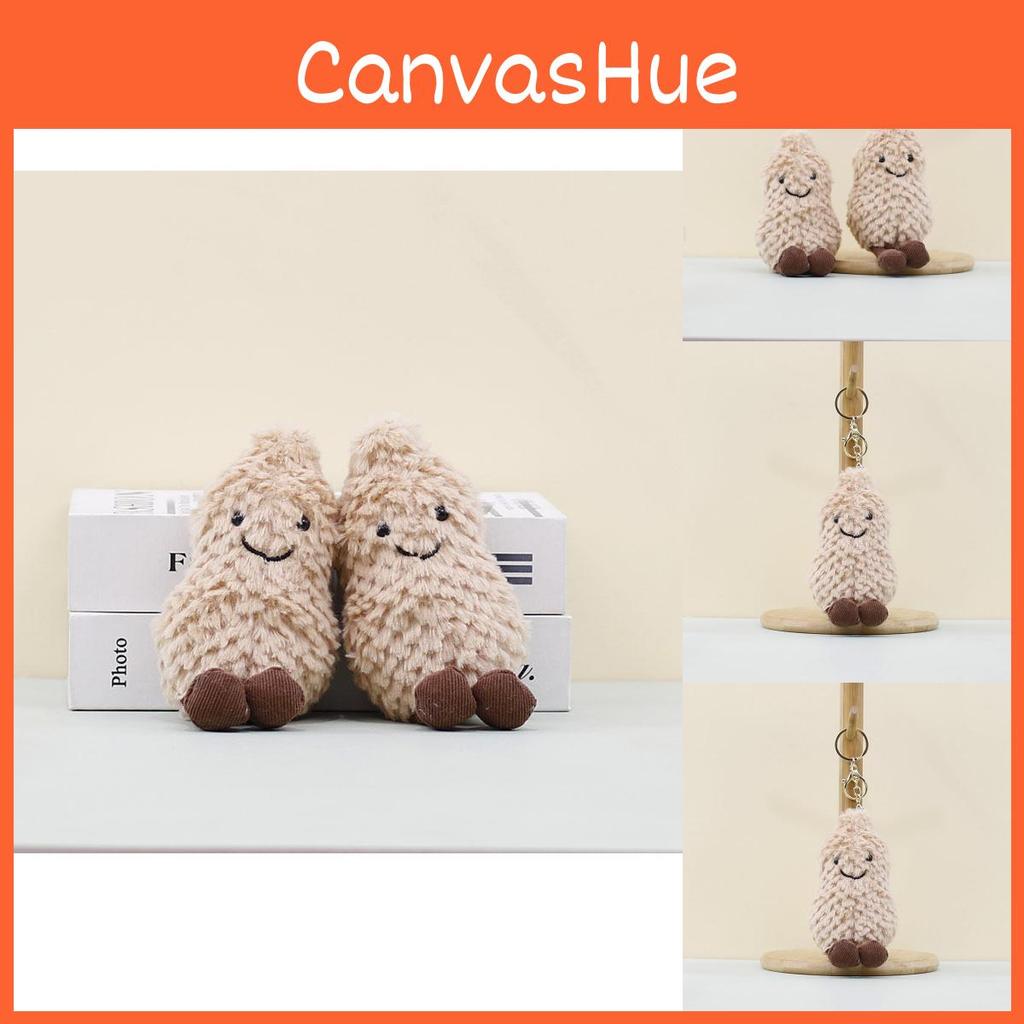 Charismatic Soft Plush Peanut Keychain Accessory With Appealing Color And Design Everyone For