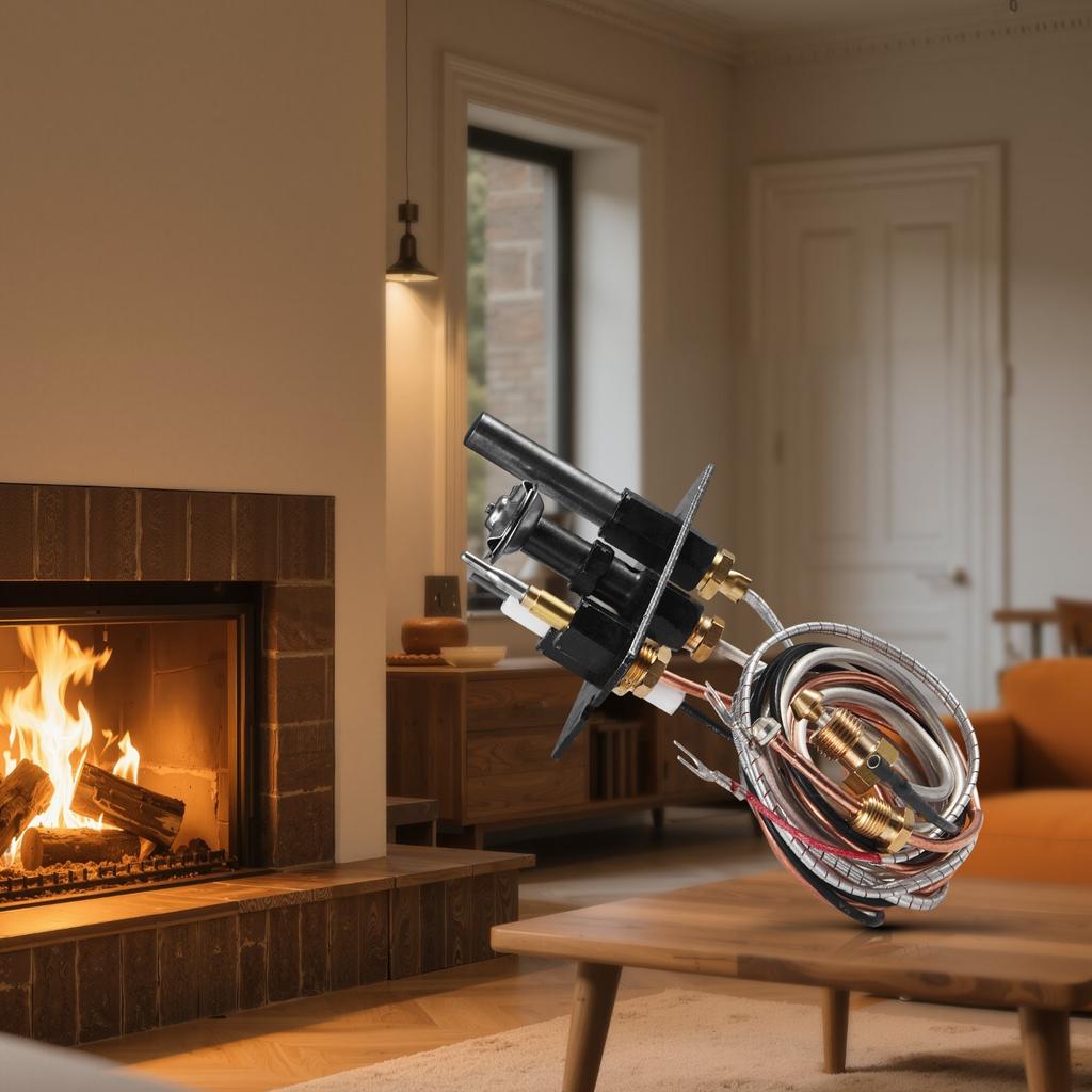 VEVOR Gas Pilot Assembly, OE 69L17, 69L1701, 904405, J4117, 108084-02 Fireplace Gas Pilot Assembly Kit, Natural Gas Ignition Replacement