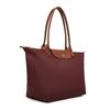 Longchamp Le Pliage Double Handle Zipper Closure Recycled Canvas Tote Shoulder Bag Women Bags Brown 1899089P87