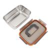 304 Stainless Steel Food Storage Container Metal Sealed Lunch Box with Handle for Home Refrigerator