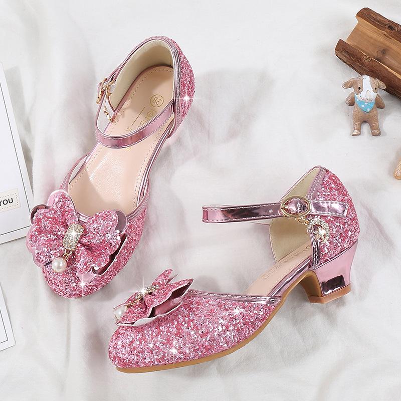 Girls' Golden Princess Shoes: Non-slip, Breathable Korean Style Sandals for Summer.
