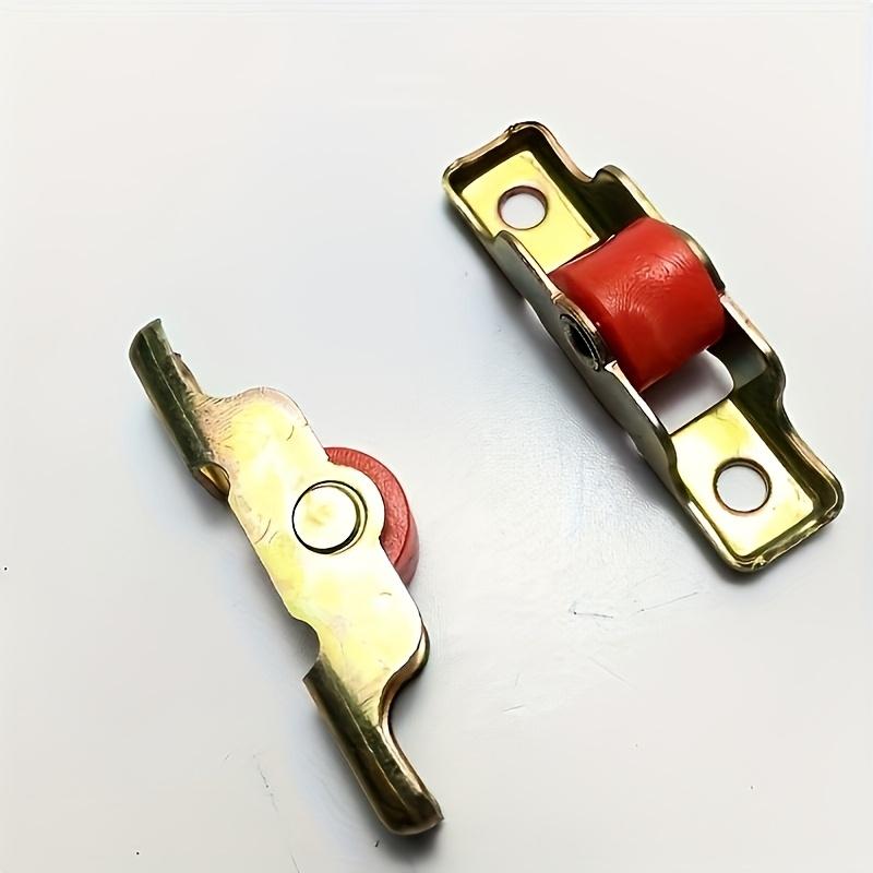 8Pcs Sliding Door Window Pulley Mute Roller Plastic Single Wheel Hardware With Base 12mm
