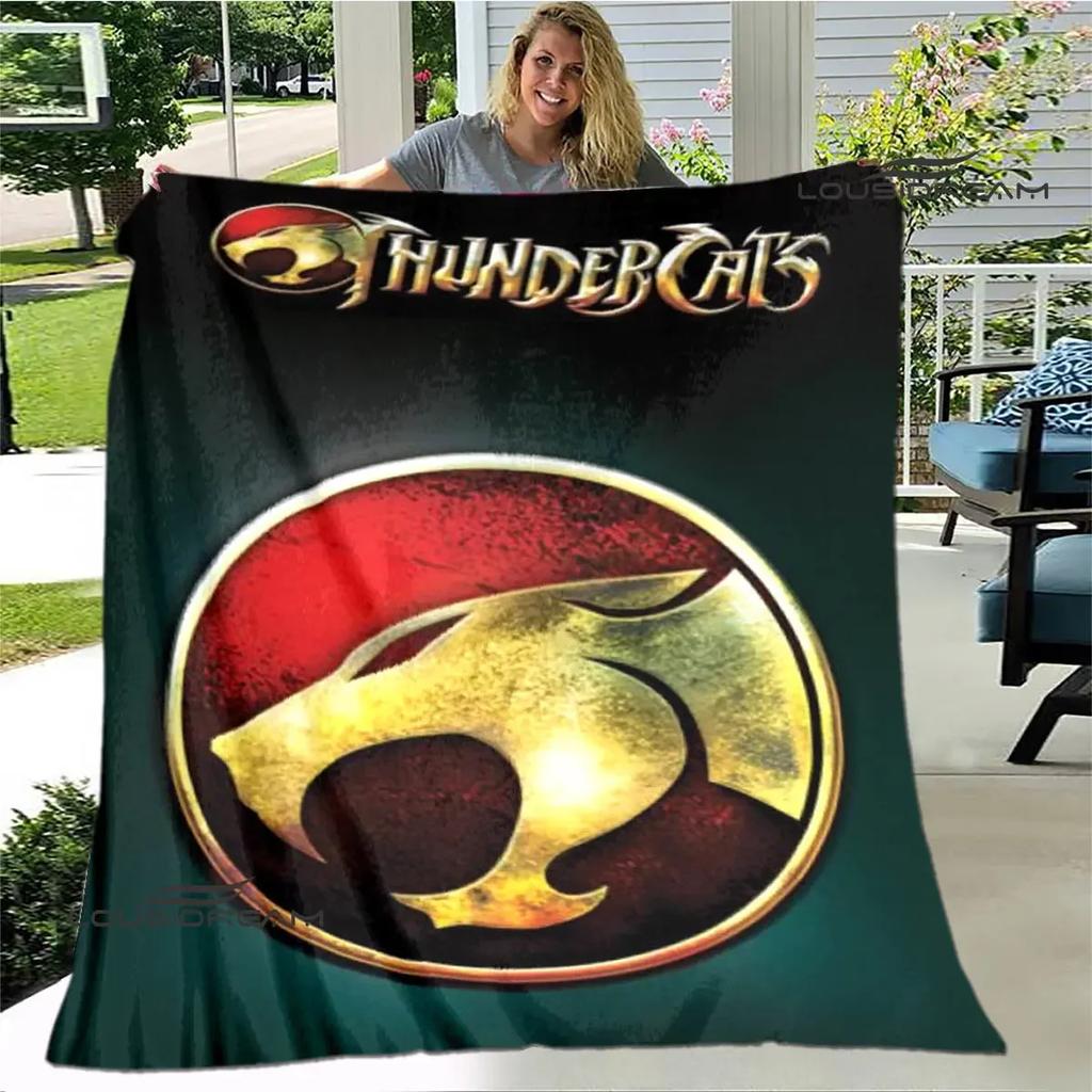 Thundercats anime printed blanket thin blanket Soft and comfortable blanket Home travel blanket bed linings birthday gift