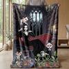 Soft Flannel Blanket Lightweight Cozy Bedroom Living Room CoverThe Addams Family