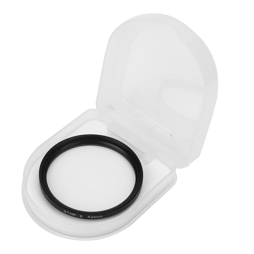 Junestar 52mm Star Lens Filter for Canon/Nikon/Sony/Pentax/Olympus/Fujifilm Camera Lenses