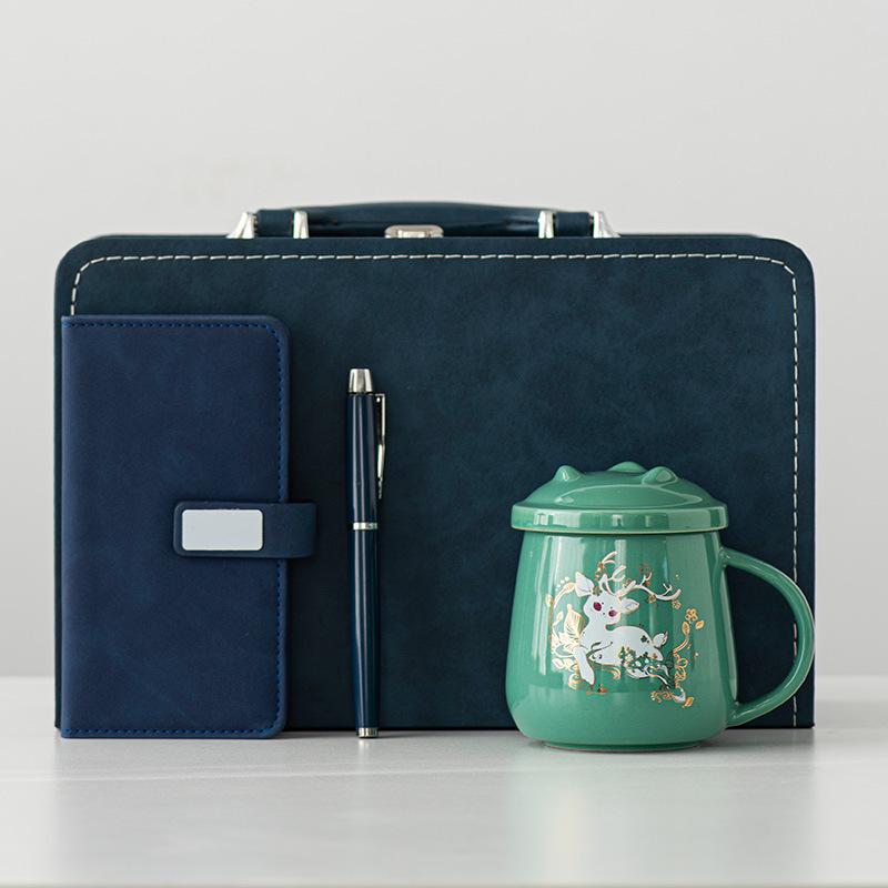 Creative Business Office Cup Gift Set Corporate Events Practical Gifts Ceramic Cup Mug Souvenir