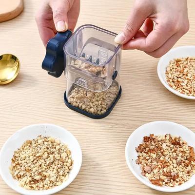1pc Manual Hand Crank Nut Grinder Nut Chopper Multifunctional Crusher Hand Held Kitchen Tool for All Nuts Walnut  Chocolate