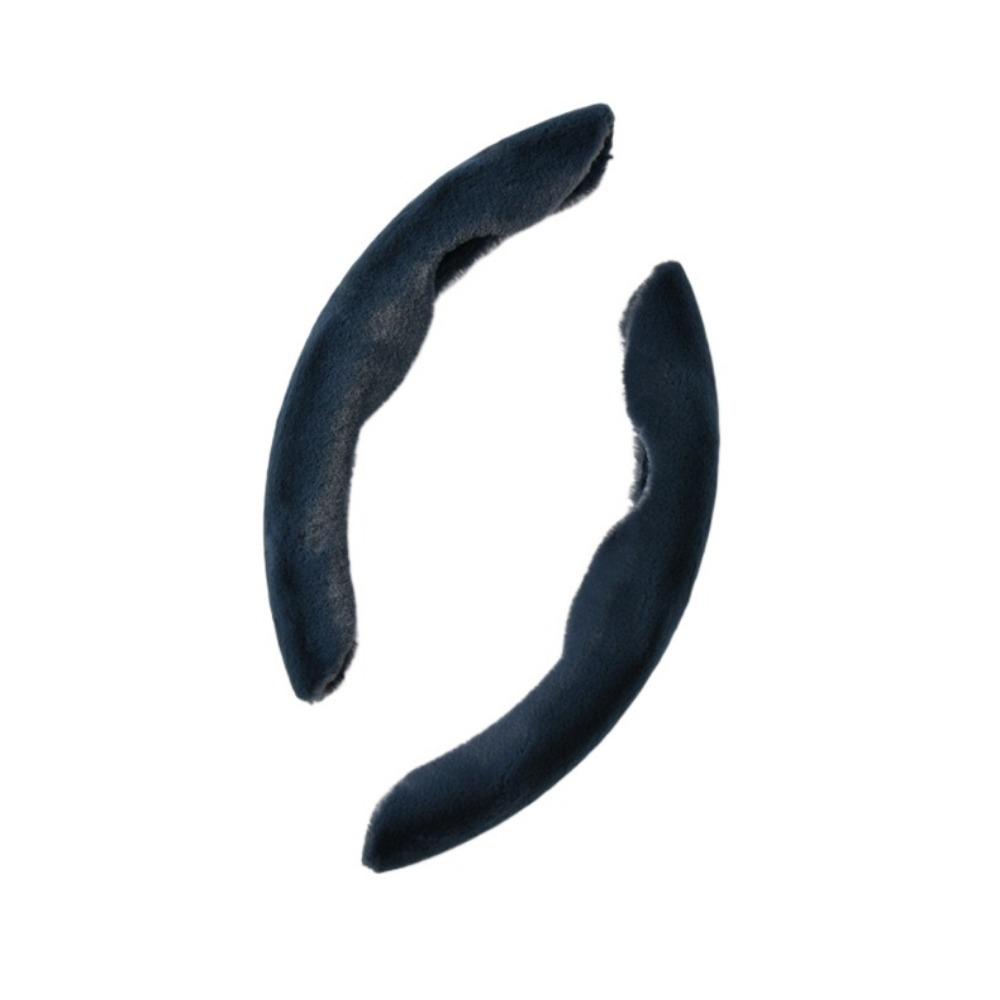 2Pcs Soft Auto Steering Cover Plush Steering Wheel Sleeve Steering Wheel Protector  General