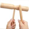 1pc Children Orff Instruments Wooden Single Sound Tube / Twin Tone Block Percussion Instrument Suitable For Beginners TMZ