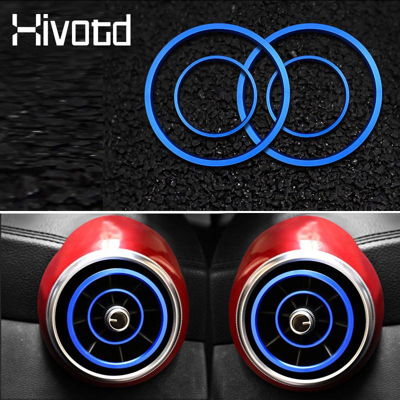 For MG ZS Car Accessories -2017 Auto Air Conditioning Outlet Cover Sticker Stainless Steel Vent Interior Decoration Stylings