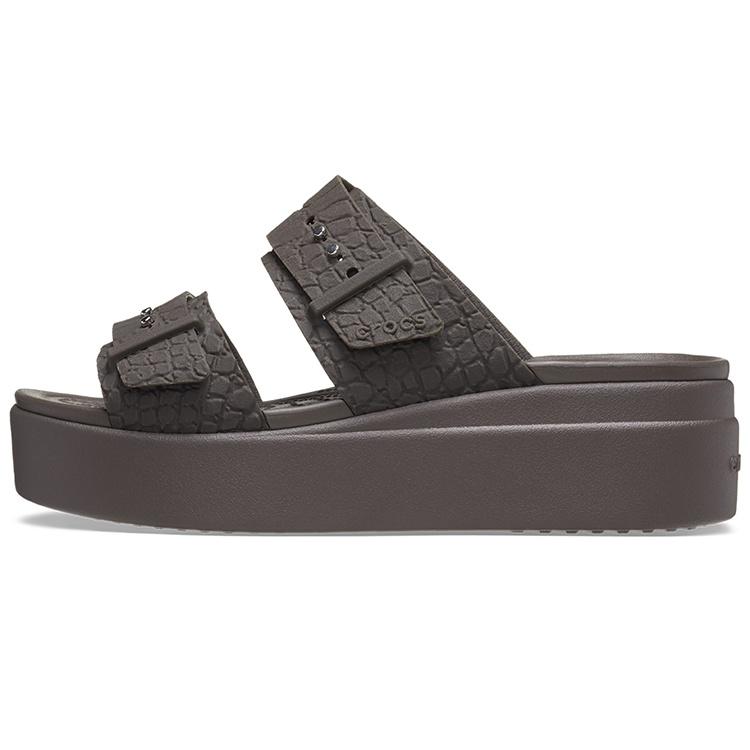 (WMNS) Crocs 2 Straps Brooklyn  Brown  Women s 208667-206 EU 34-35