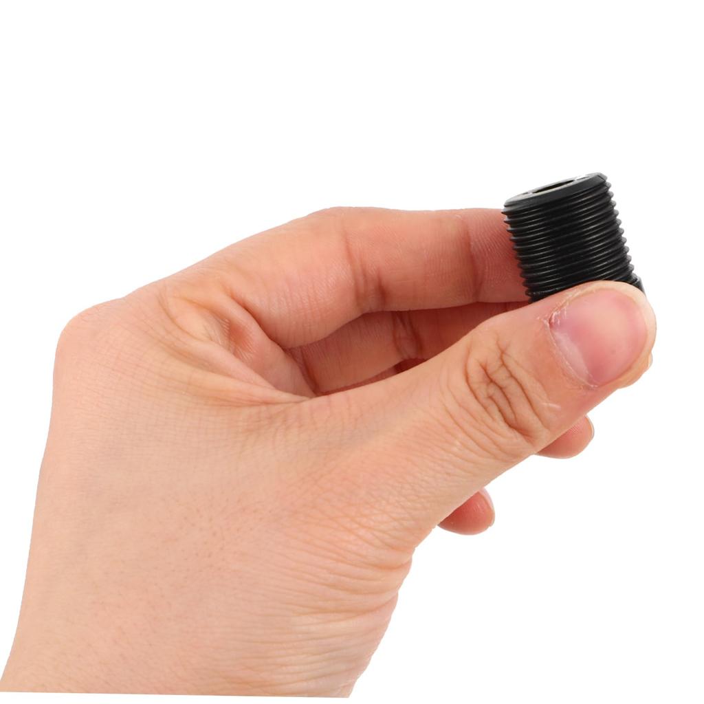 TOPPERFUN 3pcs Gear Lever Screw Shifter Adapter Gick Shifter Head Shift Knob Gear Shifter Adapter Black Plastic