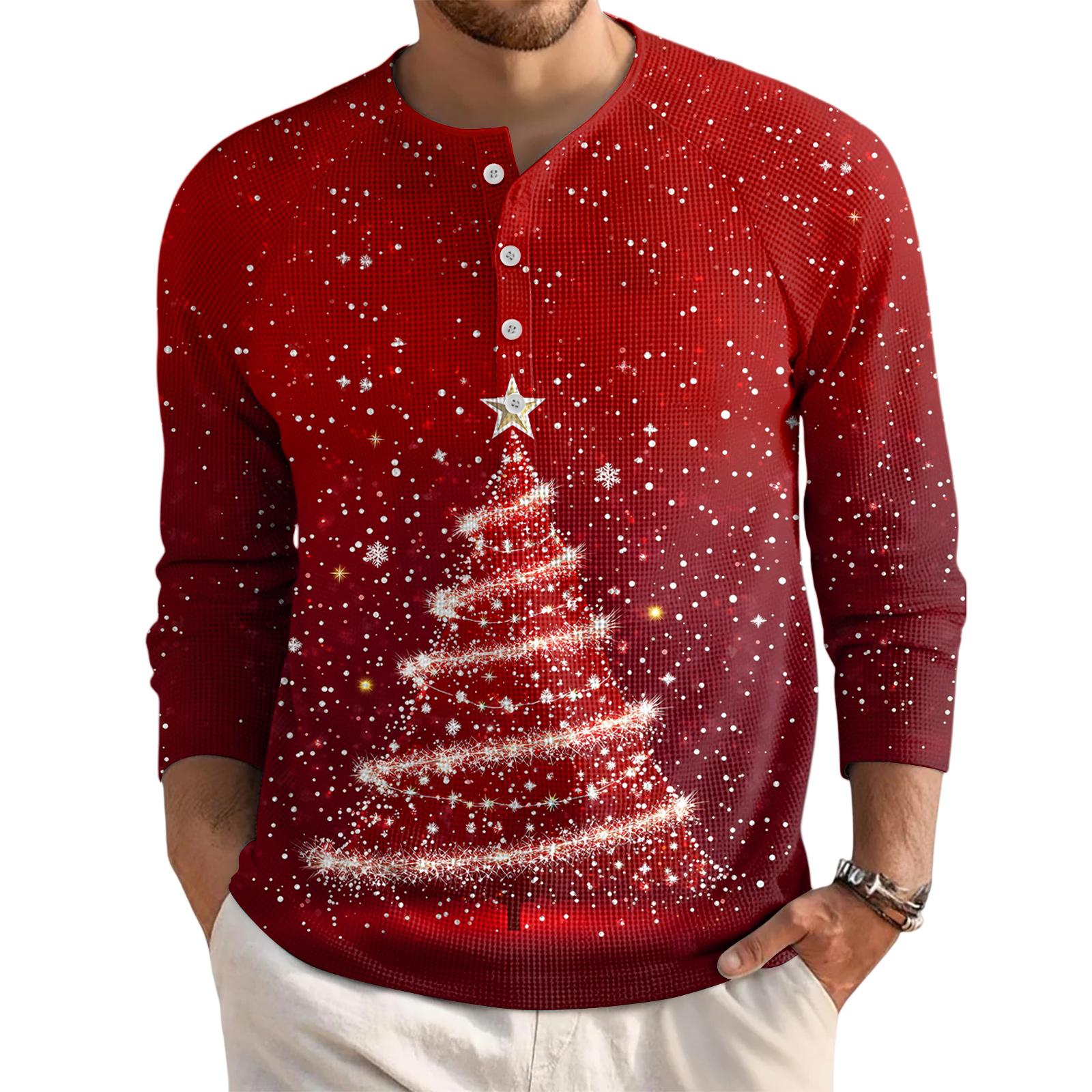 

Мужской свободный повседневный топ с длинным рукавом и воротником на пуговицах XL