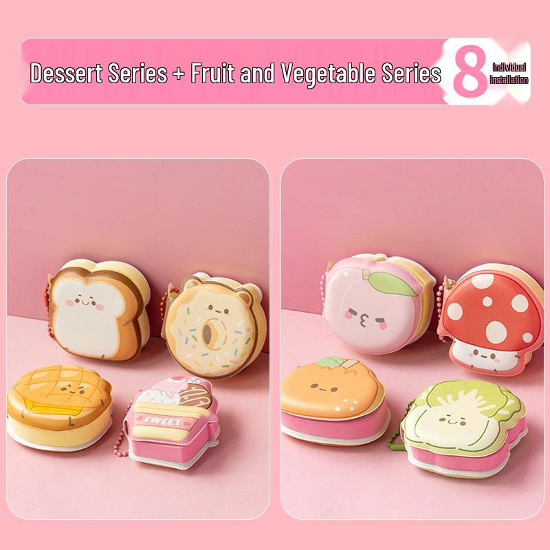 Mini Bean Decompression Sticky Notes: Cute Pocket-Size Pinch Memo Pad