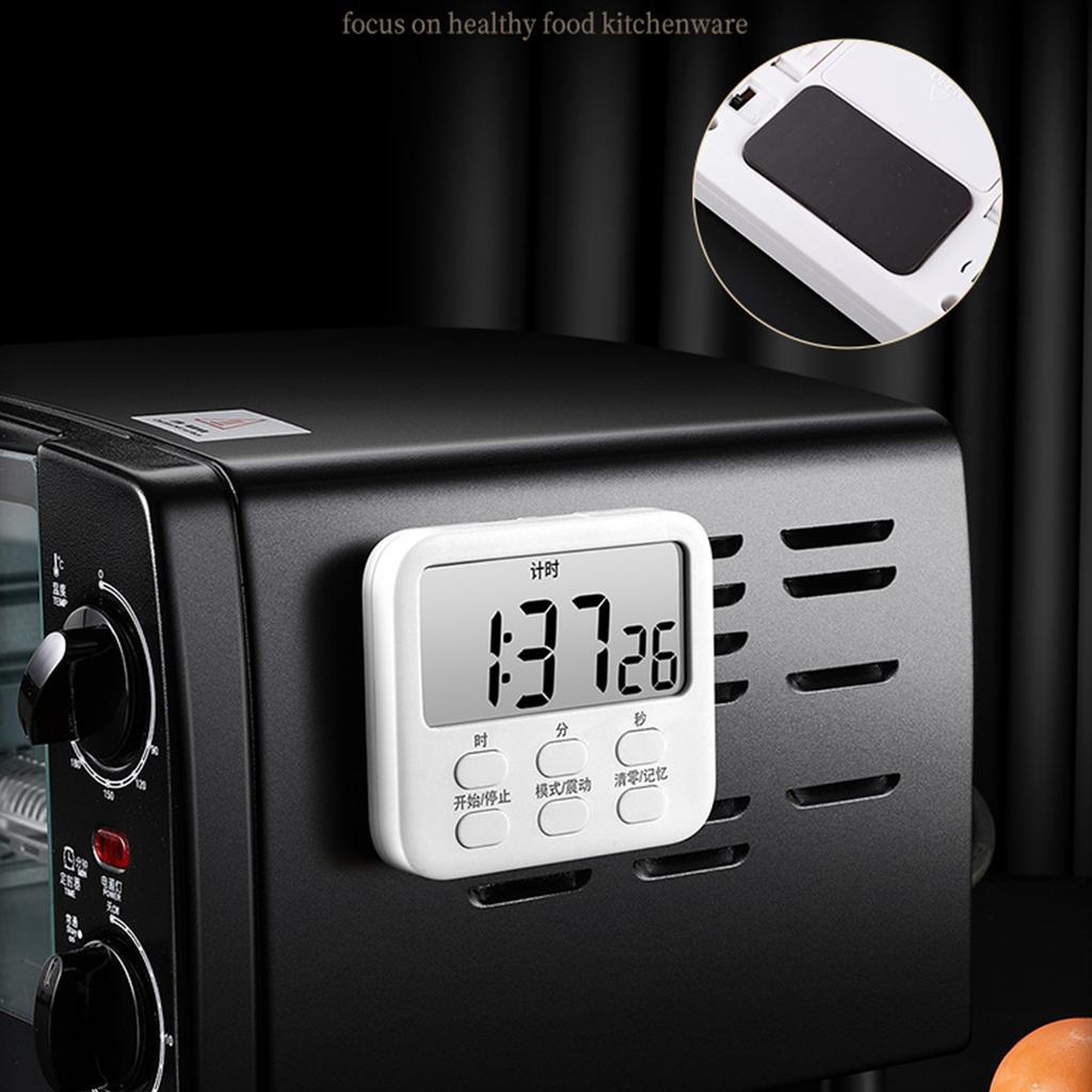 Multi-Function Electronic Timer Magnetic Digital Timers Big LCD-Display for Break-Time Cooking Gym Meeting Classroom