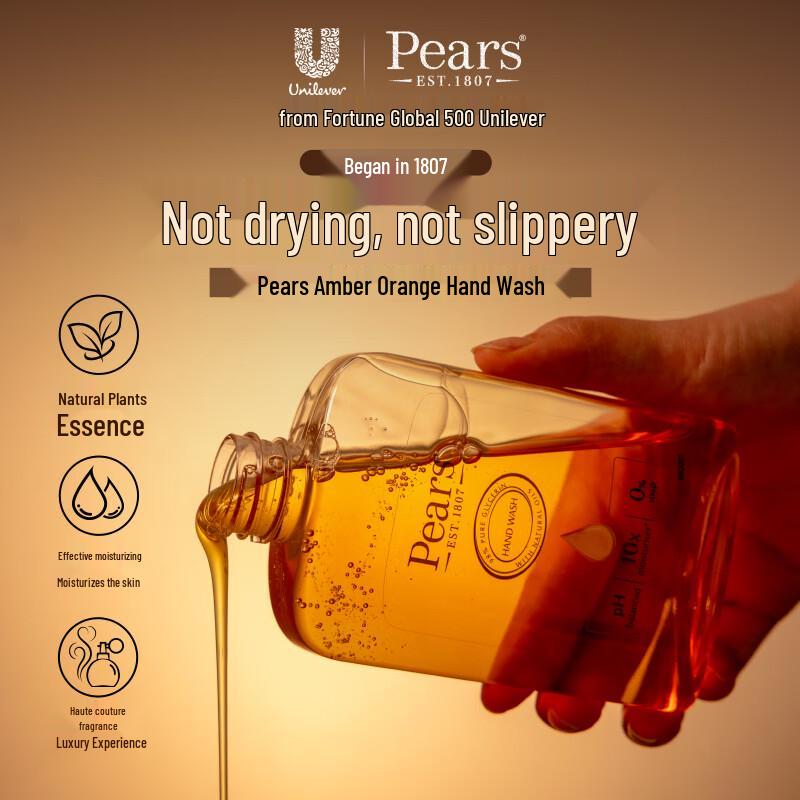 PEARS Amber Orange Cleansing Hand Wash Twin Pack