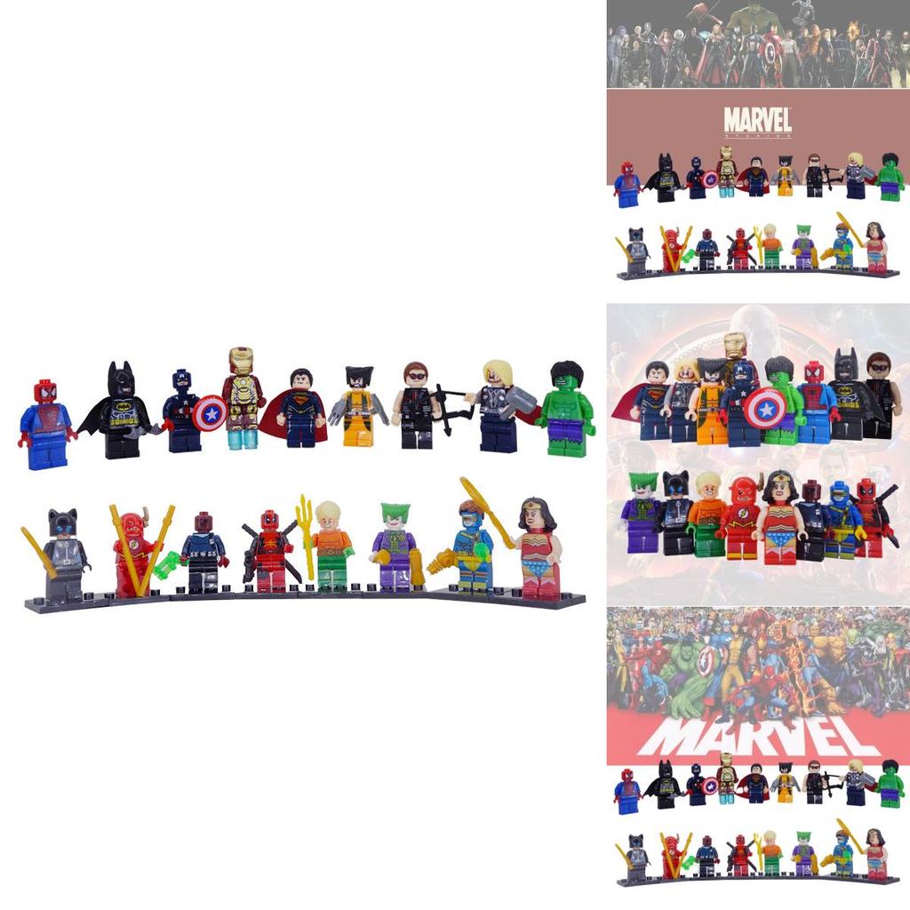 Superhero Mini Figures Set 50-100 Pieces Abs Plastic Diy Building Blocks Export Type
