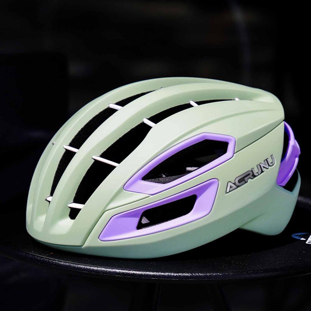 Road Bike Helmet, Lightweight One-Piece Molded Helmet, Breathable Safety Cycling Cap for Men Women, Adjustable Fit Racing Gear