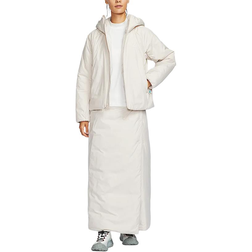 Nike Therma-Fit Advacg Series Rope De Dope Outdoor Casual Sports Zip-Up Hooded Jacket Women jackets Mountain-Peak-White FV7336-104