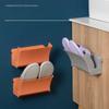Folding Shoe Rack Behind The Door, No Punching Required, Bathroom Drain Rack, Foldable for Easy Combination Use