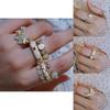 Trendy Adjustable French Style Enamel Zircon Drip Ring For Fashionable Womens Accessory