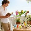 Bird Perch Interactive Desktop Swing With Clip BendableBird Stand Perch For Canary Finch Cockatiel Lovebird Hummingbird Living