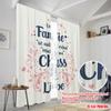 2pcs 2D Flat Printing Curtain Our Family Chaos Love Polyester Without Electricity Seasonal Party & Holiday Decor Perfect for
