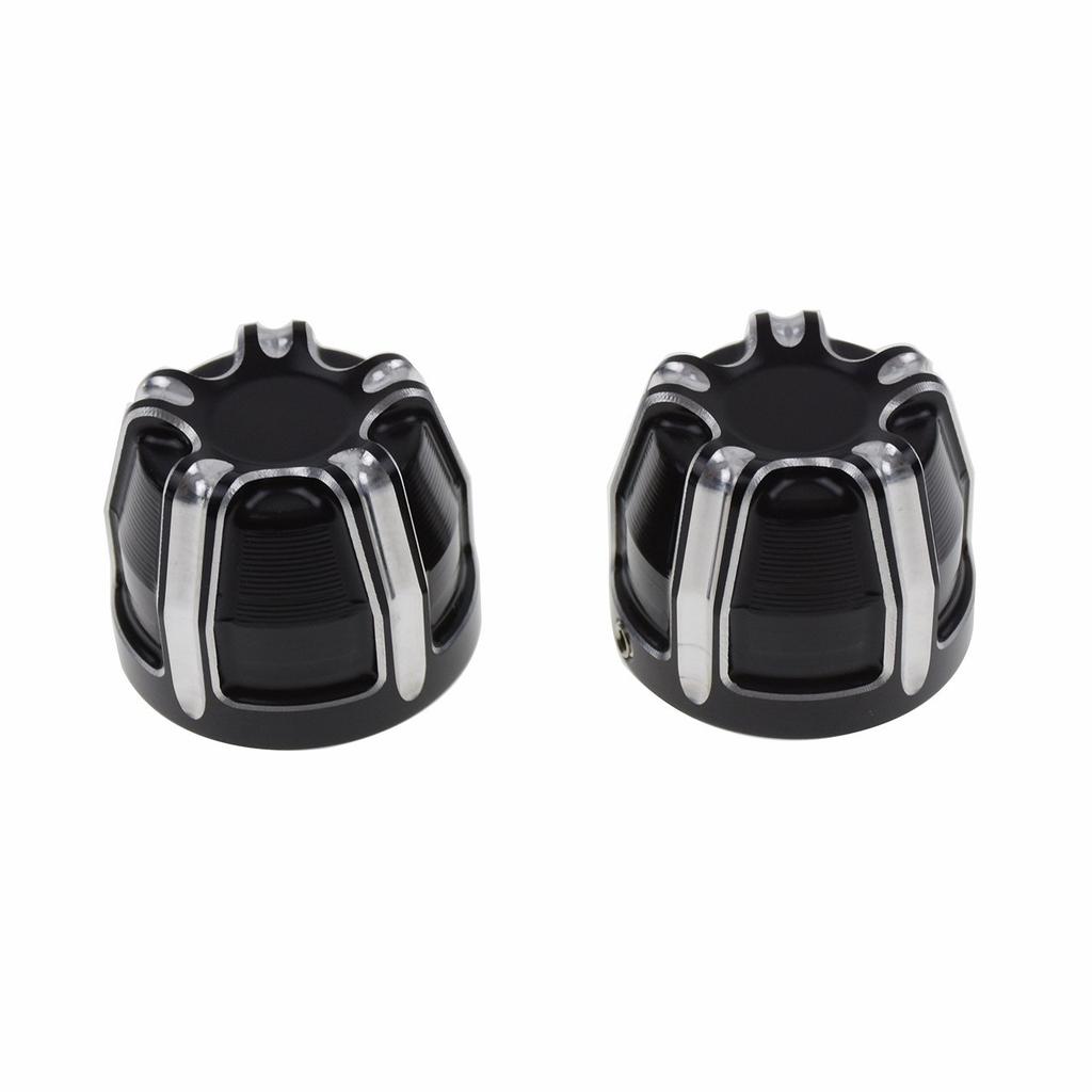 HDBUBALUS Front Axle Nut Cover Cap for Harley Sportster Softail Dyna V-Rod