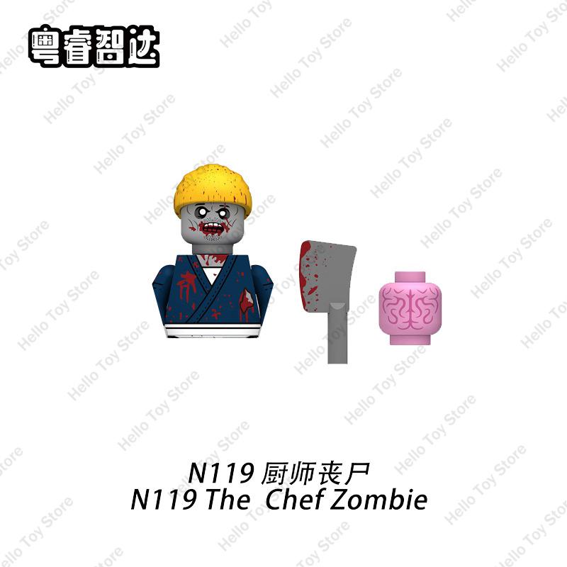 2024 City Halloween Zombie Series Walking Deads Ghost Mini Action Figure Building Blocks Soldiers MOC Bricks Kid DIY Gifts Toys