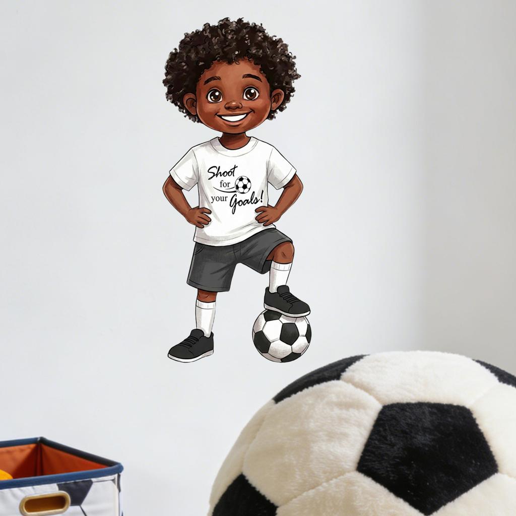 Occer Theme Wall Decal For Bedroom Living Room Sports Home Wall Decoration